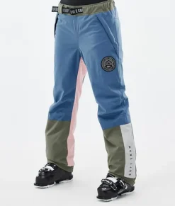 Skibroeken>DOPE SNOW Blizzard Track W BlueSteel/LightGrey/SoftPink/Greenish