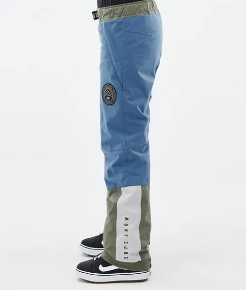 Snowboard Broeken>DOPE SNOW Blizzard Track W BlueSteel/LightGrey/SoftPink/Greenish