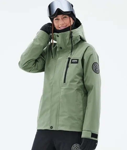 Snowboard Jassen>DOPE SNOW Blizzard W Full Zip MossGreen
