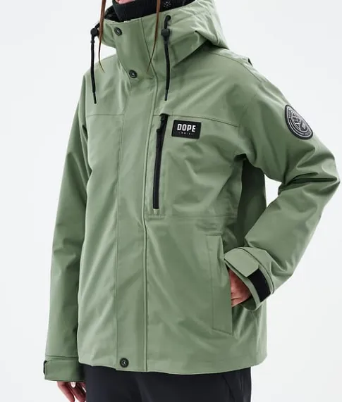 Snowboard Jassen>DOPE SNOW Blizzard W Full Zip MossGreen