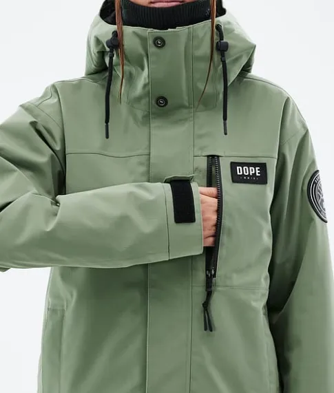 Snowboard Jassen>DOPE SNOW Blizzard W Full Zip MossGreen