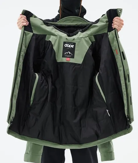 Snowboard Jassen>DOPE SNOW Blizzard W Full Zip MossGreen
