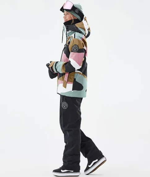 Snowboard Jassen>DOPE SNOW Blizzard W Full Zip ShardsGoldMutedPink