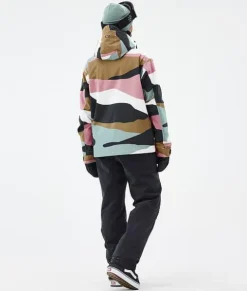 Snowboard Jassen>DOPE SNOW Blizzard W Full Zip ShardsGoldMutedPink