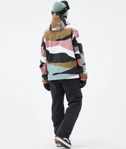 Snowboard Jassen>DOPE SNOW Blizzard W Full Zip ShardsGoldMutedPink