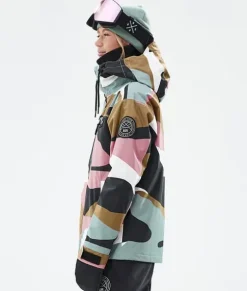 Snowboard Jassen>DOPE SNOW Blizzard W Full Zip ShardsGoldMutedPink