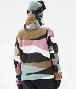 Snowboard Jassen>DOPE SNOW Blizzard W Full Zip ShardsGoldMutedPink