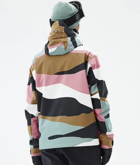 Snowboard Jassen>DOPE SNOW Blizzard W Full Zip ShardsGoldMutedPink