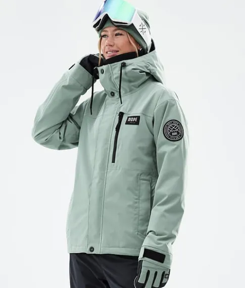 Ski Jassen>DOPE SNOW Blizzard W Full Zip FadedGreen