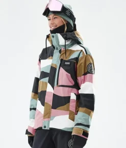 Ski Jassen>DOPE SNOW Blizzard W Full Zip ShardsGoldMutedPink