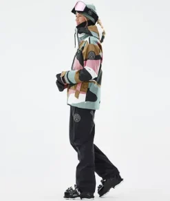 Ski Jassen>DOPE SNOW Blizzard W Full Zip ShardsGoldMutedPink
