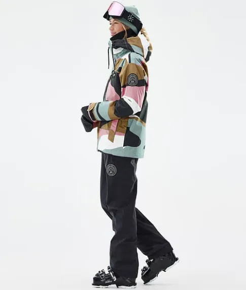 Ski Jassen>DOPE SNOW Blizzard W Full Zip ShardsGoldMutedPink