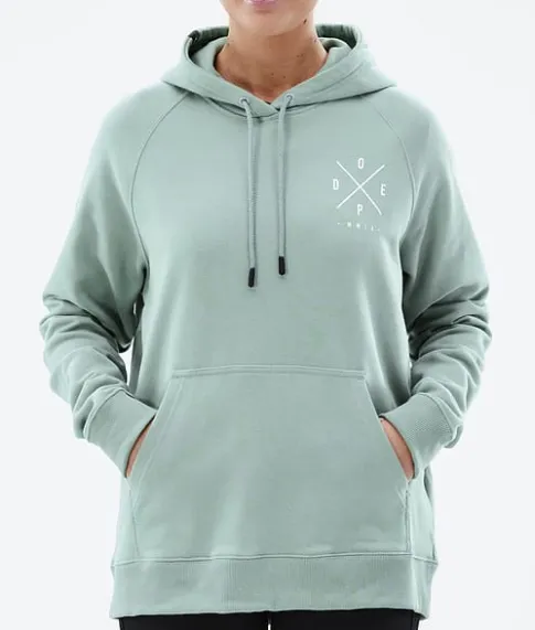 Hoodies/Truien>DOPE SNOW Common W 2022 FadedGreen2X-Up