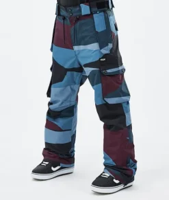 Snowboard Broeken>DOPE SNOW Iconic ShardsBurgundyBlue