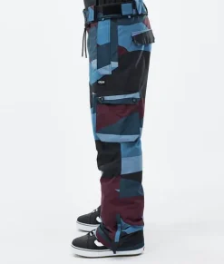 Snowboard Broeken>DOPE SNOW Iconic ShardsBurgundyBlue