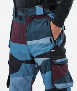 Snowboard Broeken>DOPE SNOW Iconic ShardsBurgundyBlue