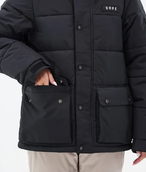 Snowboard Jassen>DOPE SNOW Puffer W Full Zip Black