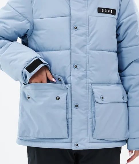 Snowboard Jassen>DOPE SNOW Puffer W Full Zip LightBlue
