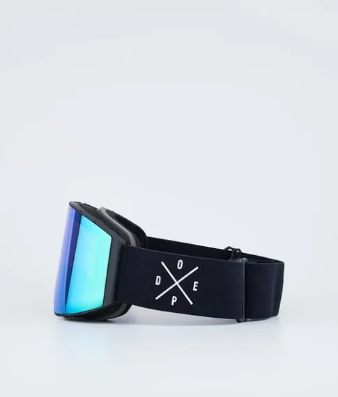 Skibrillen|Skibrillen>DOPE SNOW Sight 2023 BlackW/BlackGreenMirror